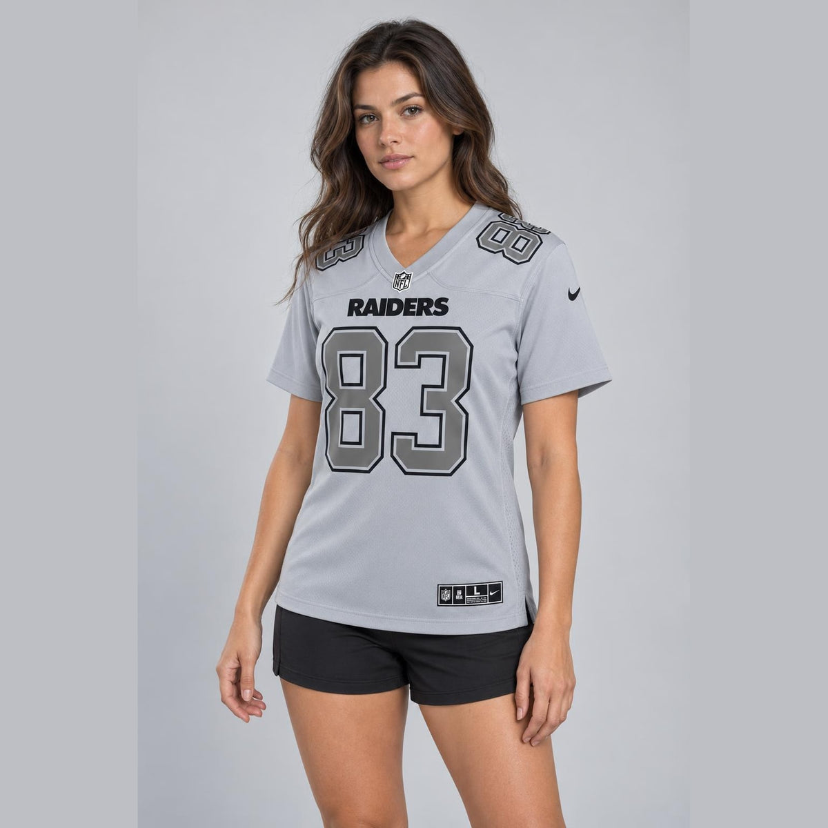 Waller 83 Raiders Football Jersey Gray - 5