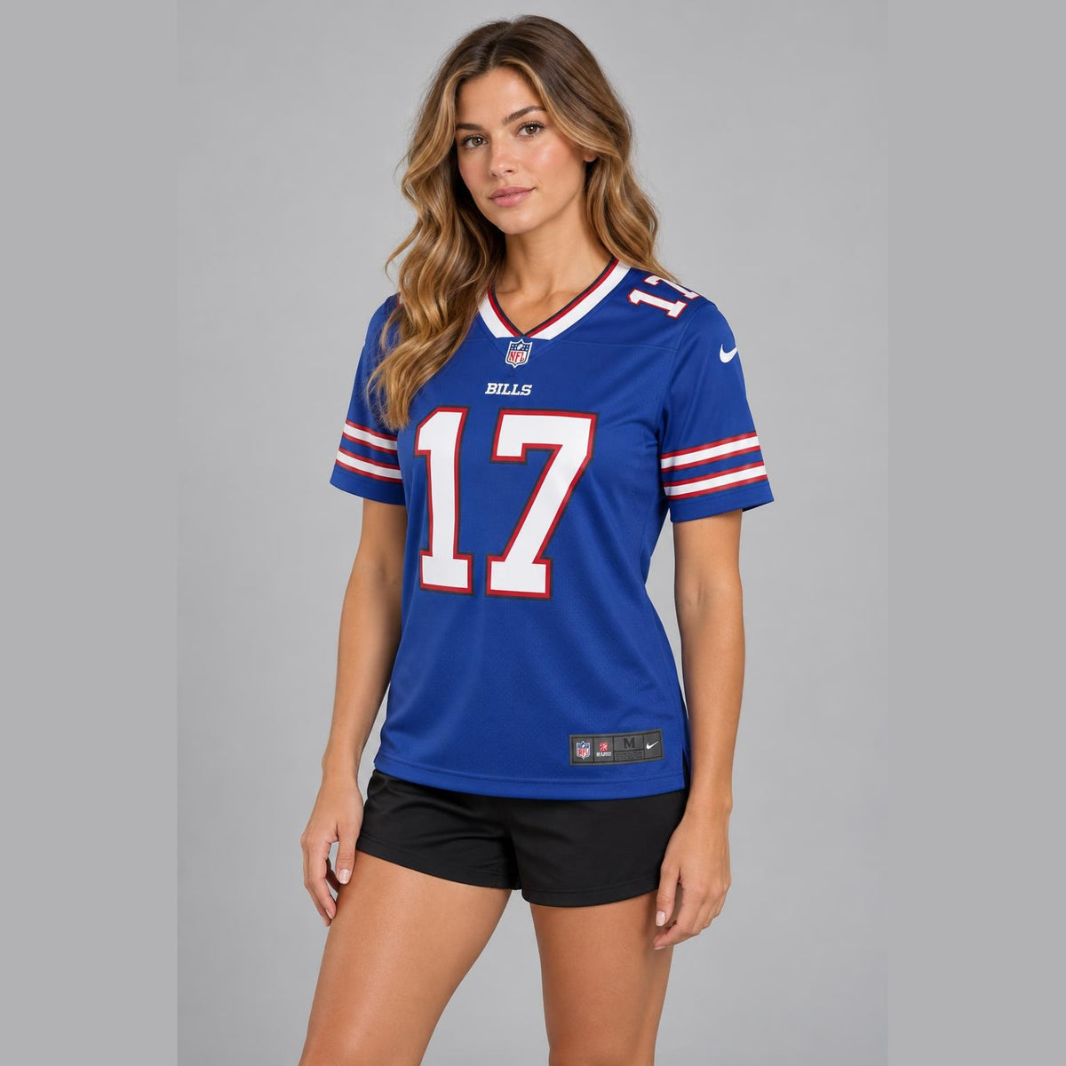 Allen 17 Blue Buffalo Football Jersey - 4