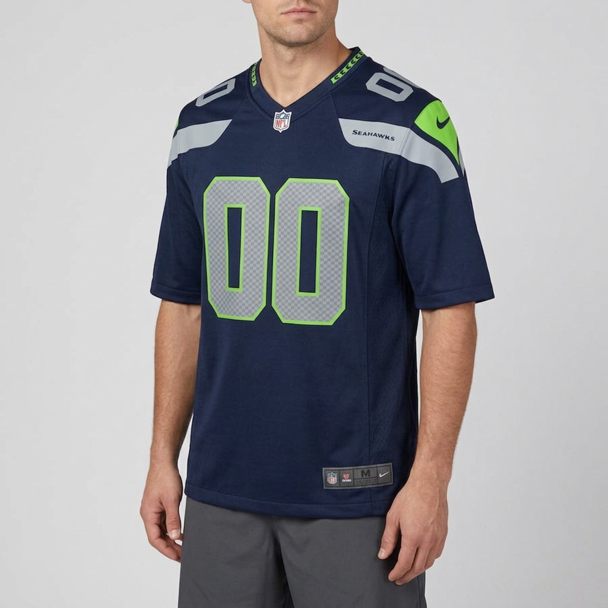 Navy Green Football Jersey – Custom Name and Number - 4