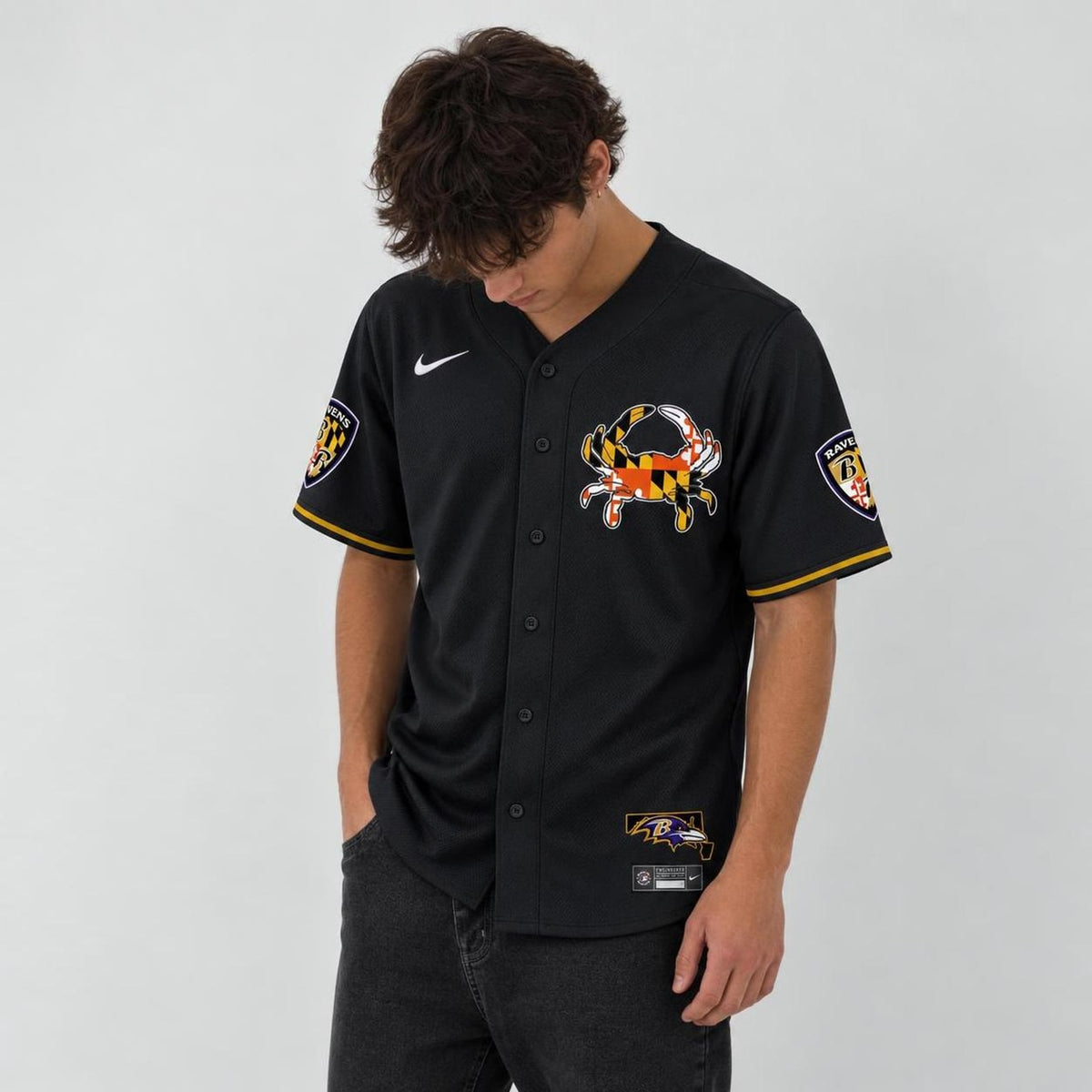 Bird Crest Baseball Jersey - Custom Name and Number - 2