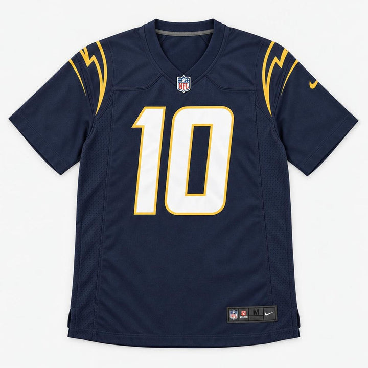 Herbert 10 Navy Football Jersey