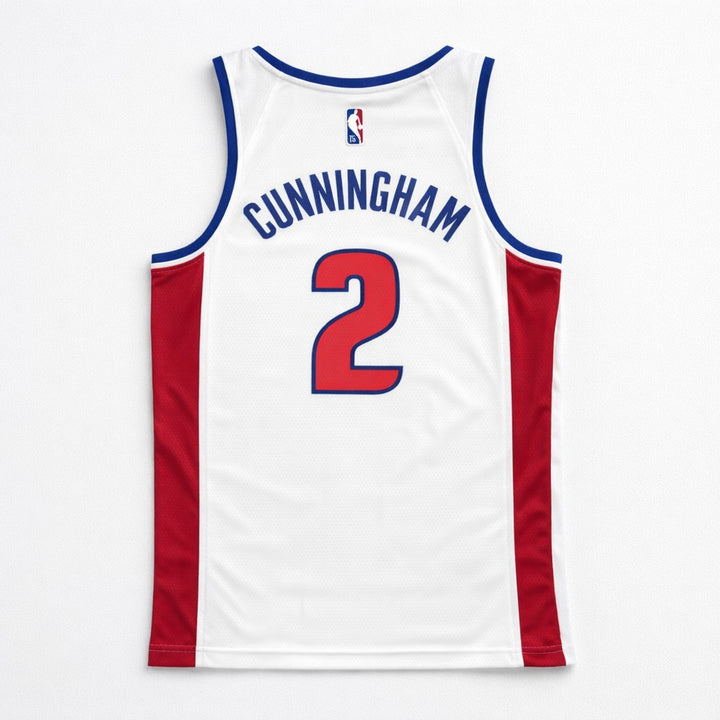 Cunningham 2 Pistons White Basketball Jersey