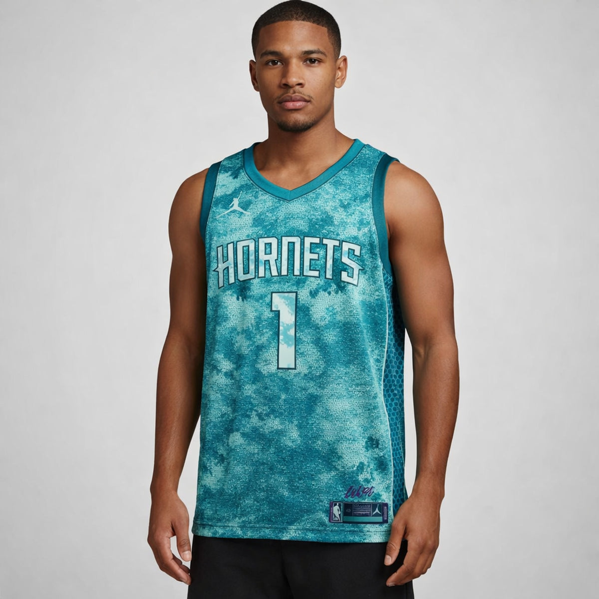 Ball 1 Hornets Tie-Dye Basketball Jersey - 4