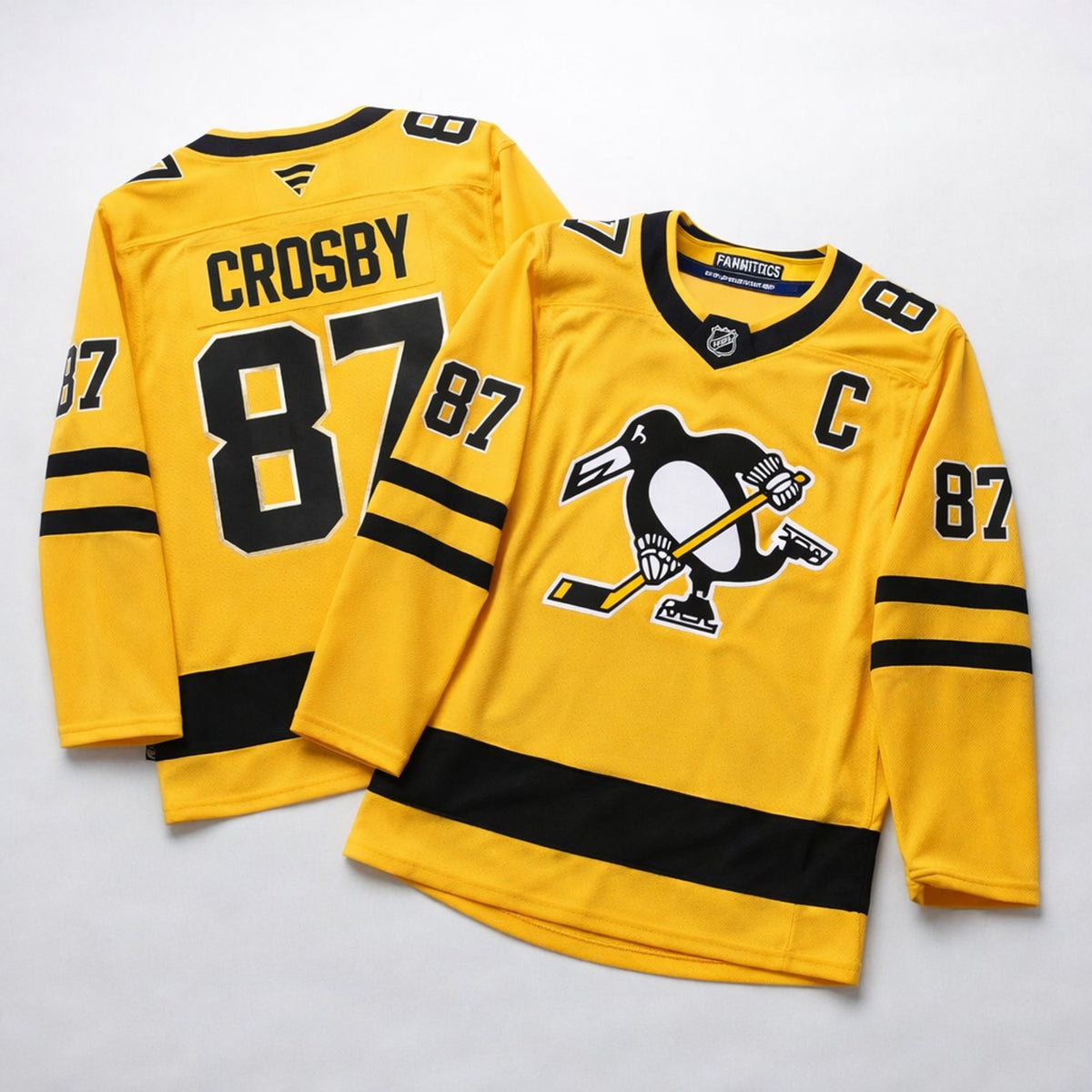 Crosby 87 Pittsburgh Penguins Hockey Jersey - 3