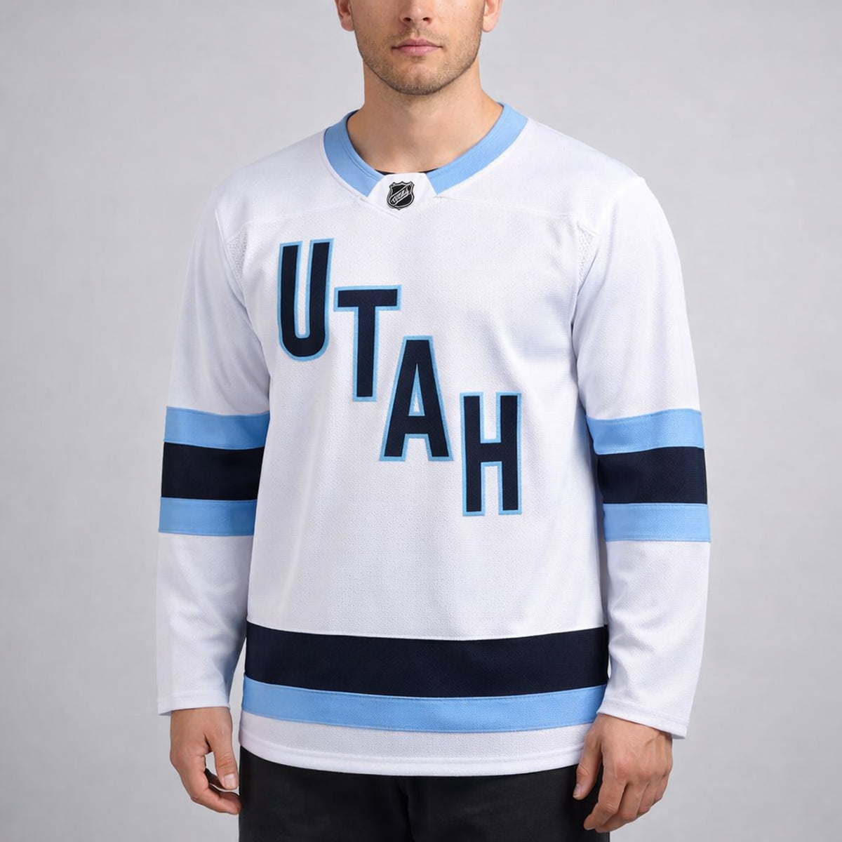 Utah White Hockey Jersey - 4