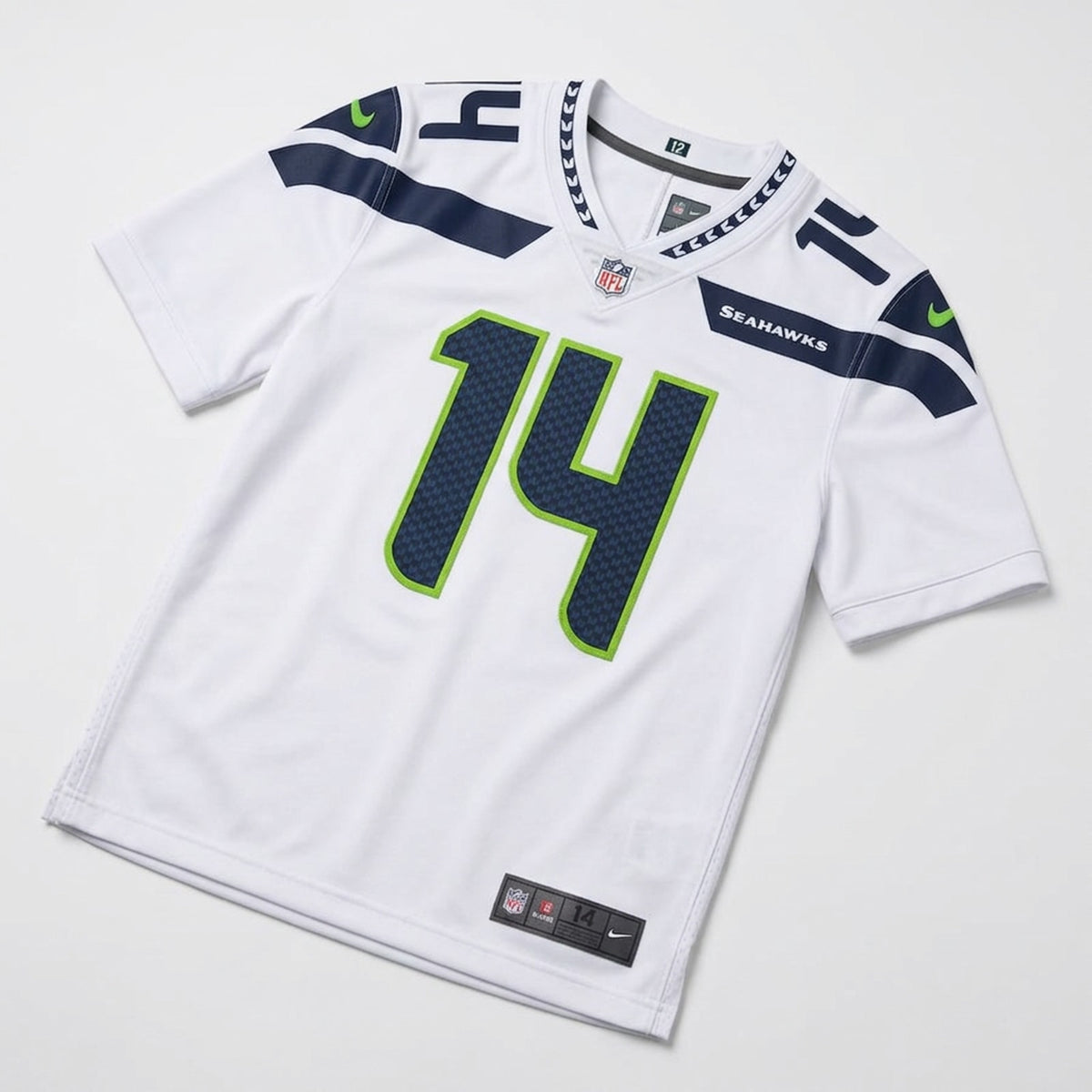 Metcalf 14 Seattle Football Jersey White - 3