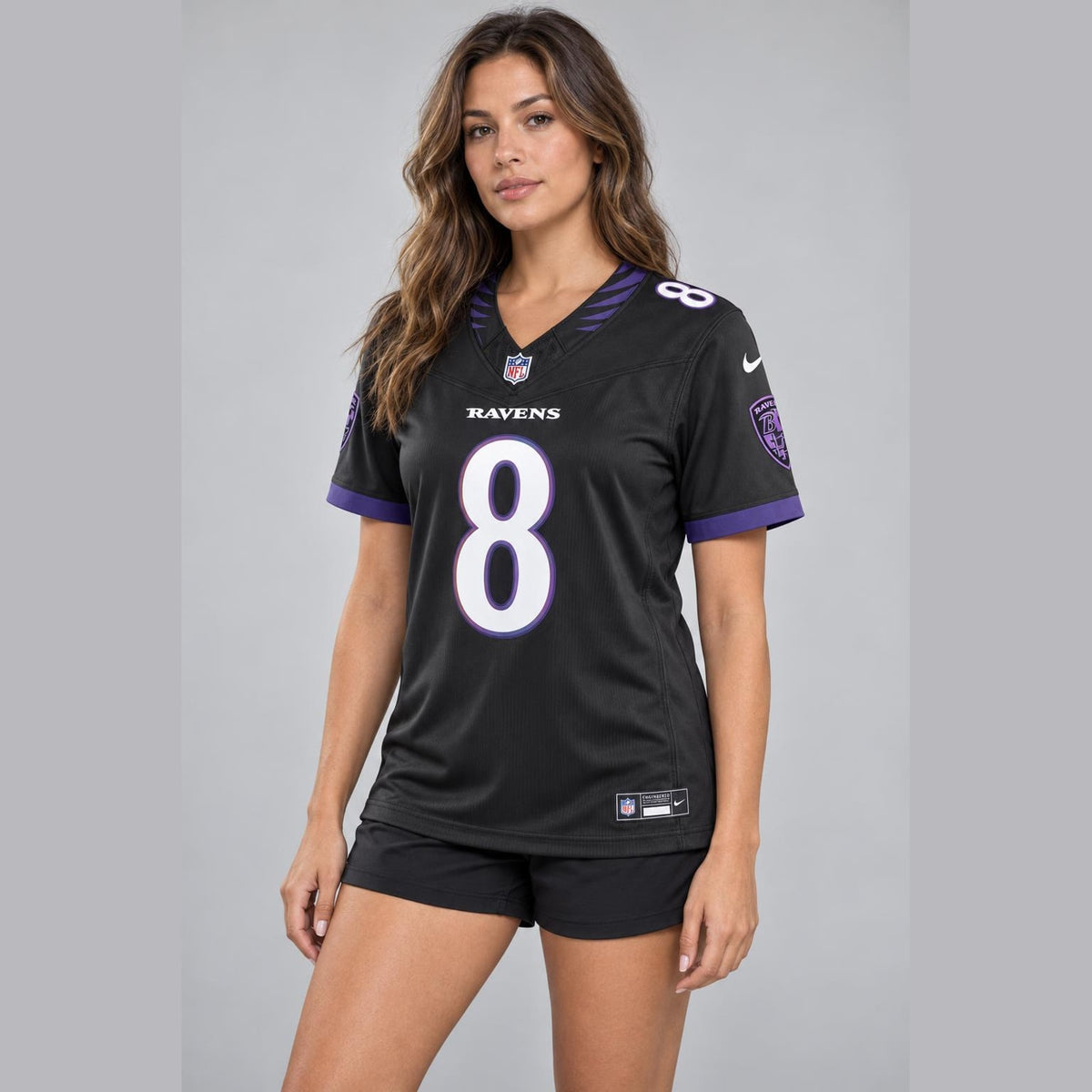 Jackson 8 Baltimore Football Jersey - 4