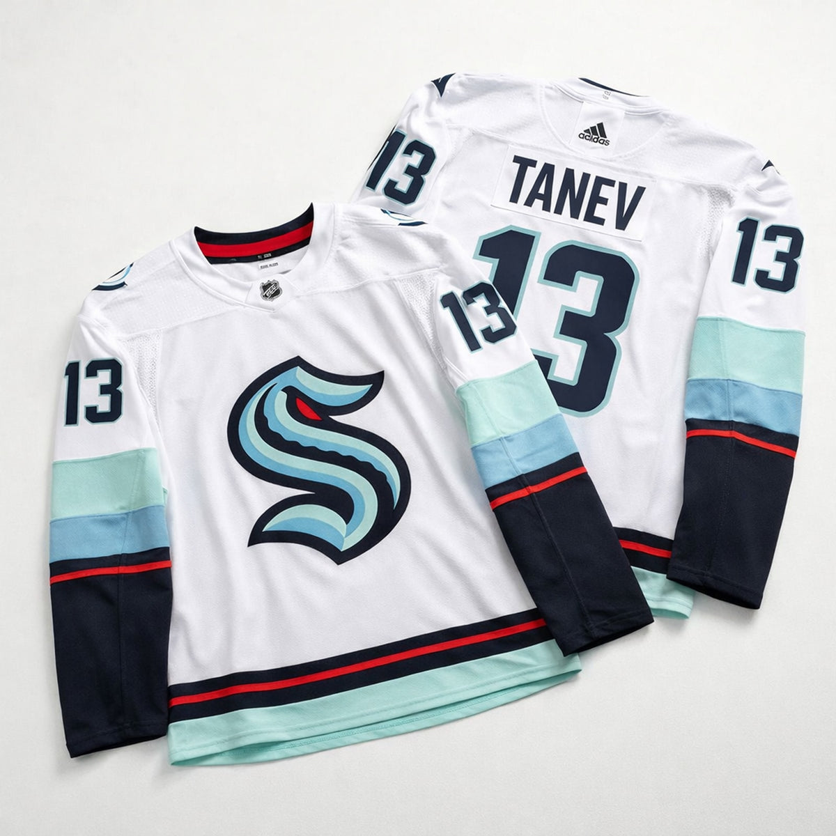 Seattle Kraken Any Name 00 White Hockey Jersey - 3