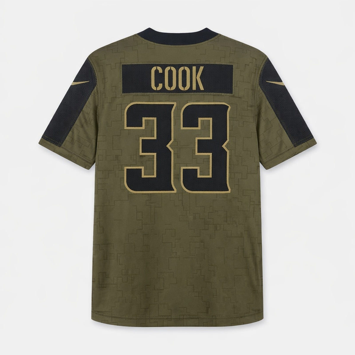 Cook 33 Vikings Salute To Service Football Jersey - 2