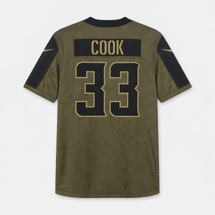 Cook 33 Vikings Salute To Service Football Jersey