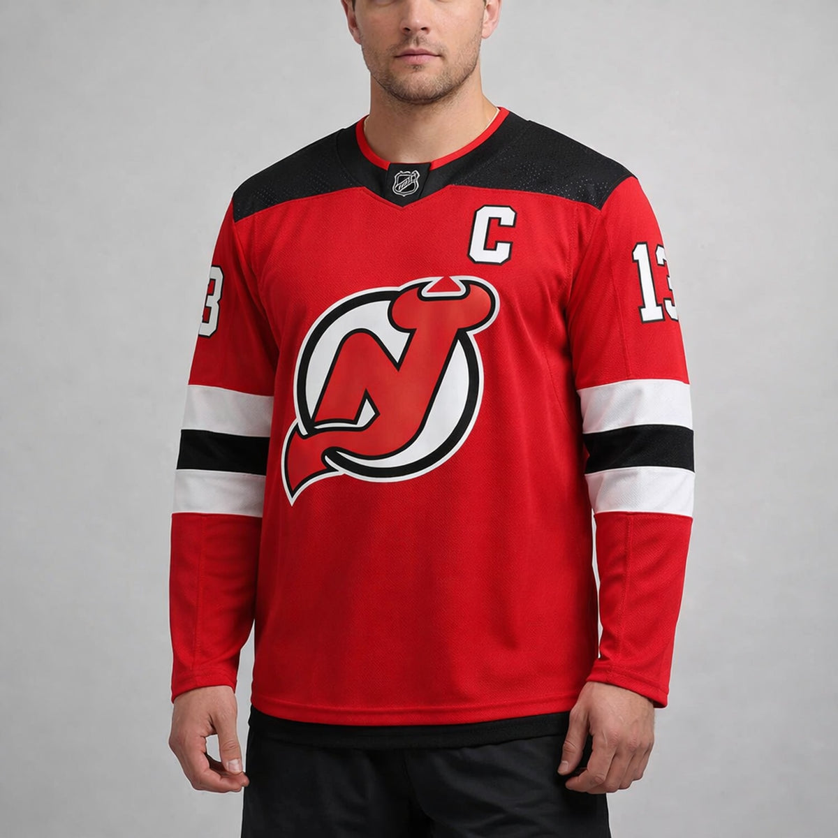 Hischier 13 Devils Hockey Jersey - 4
