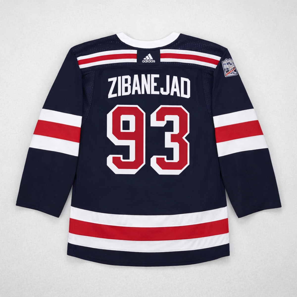 New York Rangers Navy Blue Hockey Jersey - 2