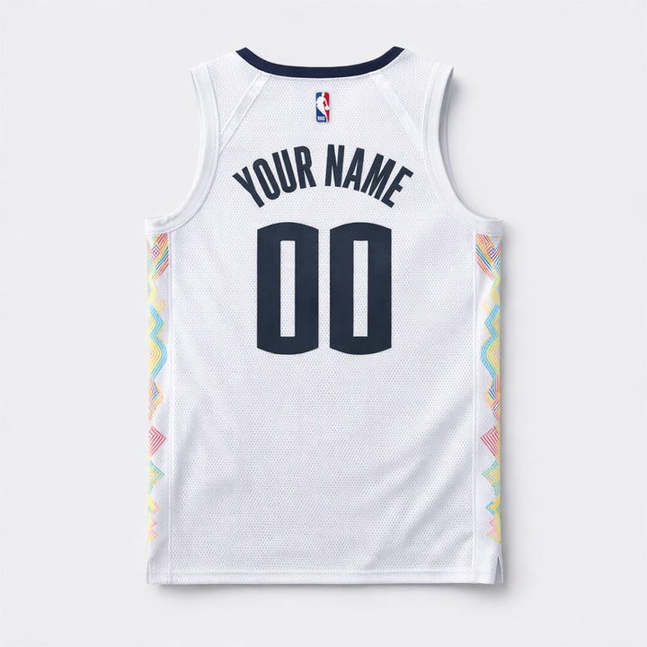 5280 White Basketball Jersey Custom Name and Number