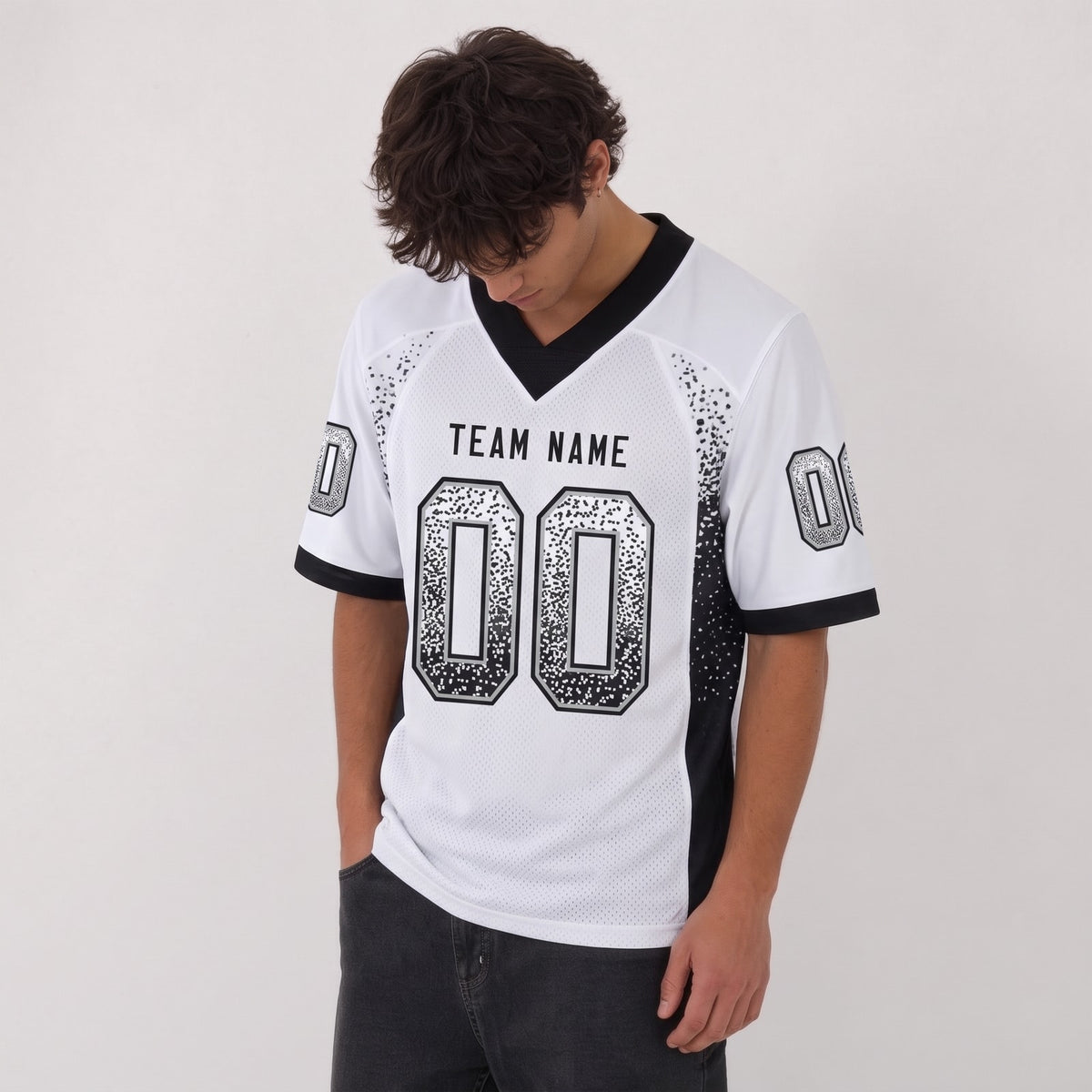 Recycled Polyester Football Jersey With Drift Stripes - 2