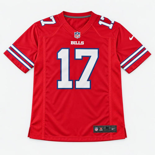 Allen 17 Buffalo Red Football Jersey - 1