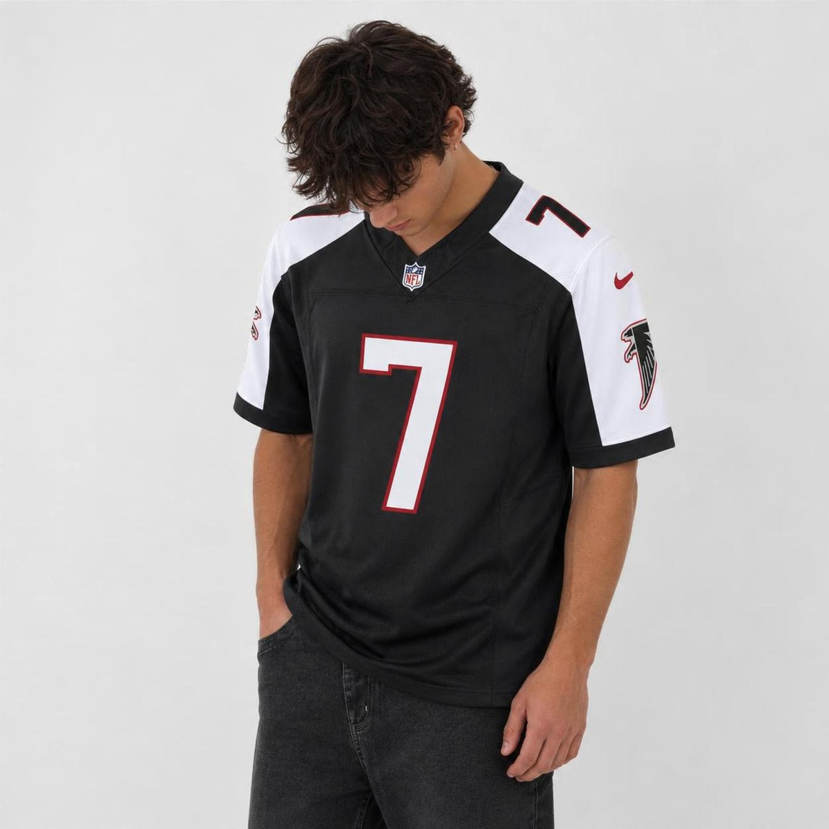 London 5 Atlanta Black Football Jersey - 2