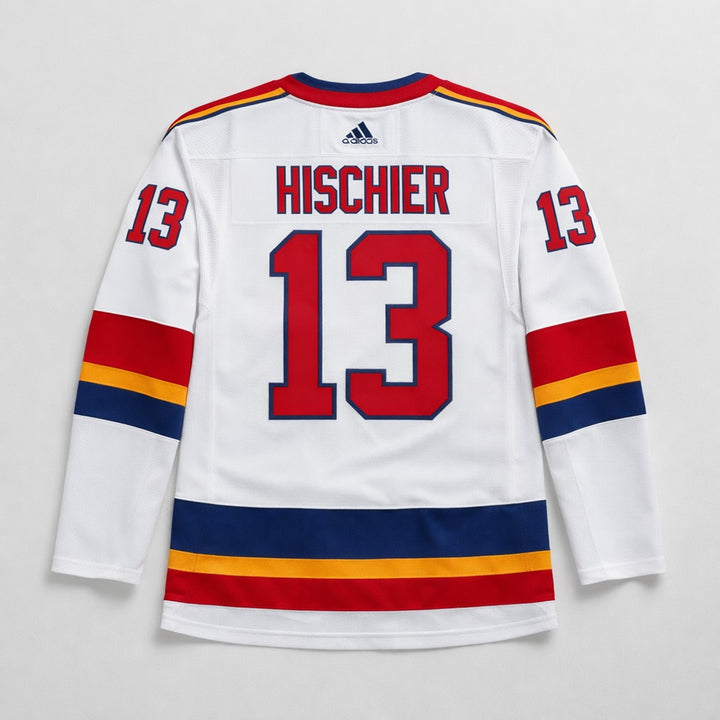 Hischier 13 Devils Hockey Jersey