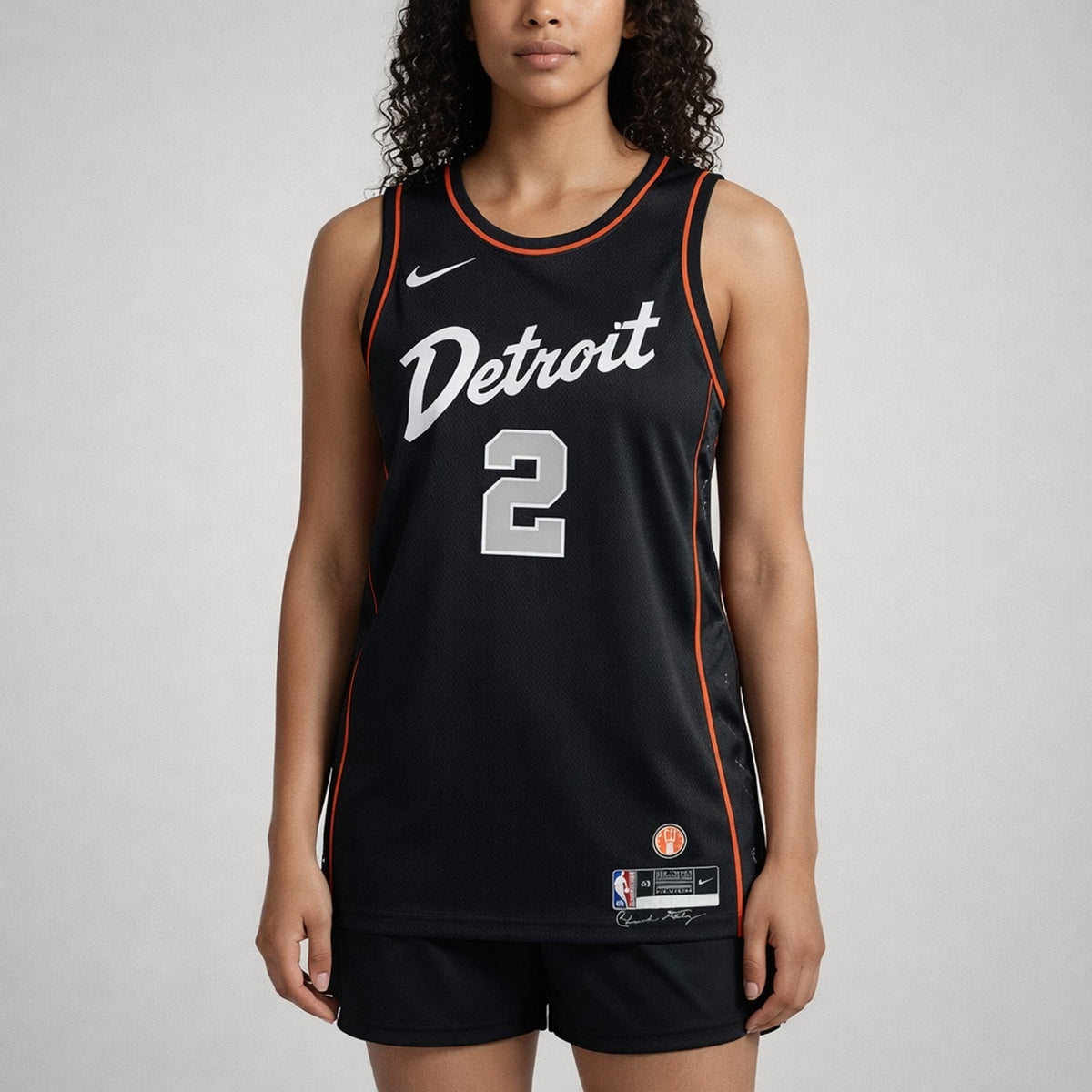Cunningham 2 Detroit Black Basketball Jersey - 5