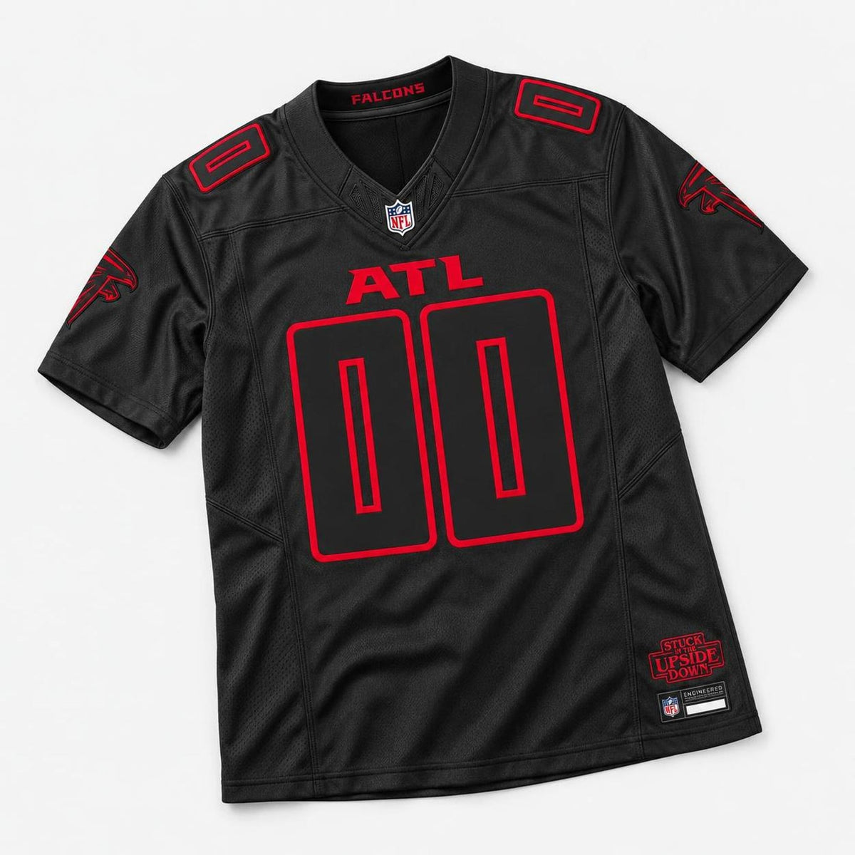 Atl 00 Black Football Jersey - 5