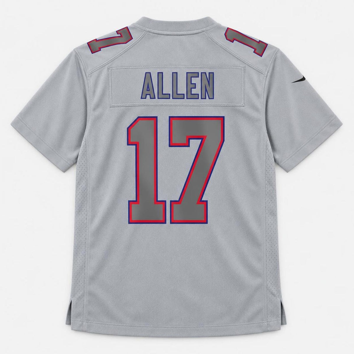 Allen 17 Buffalo Gray Football Jersey - 2