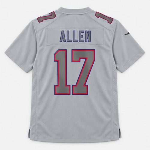 Allen 17 Buffalo Gray Football Jersey - 2