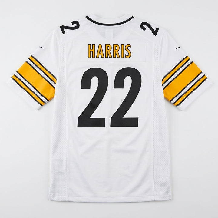 Harris 22 Pittsburgh Football Jersey White