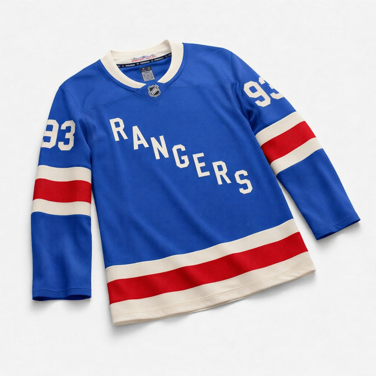 Zibanejad 93 Rangers Blue Hockey Jersey - 3