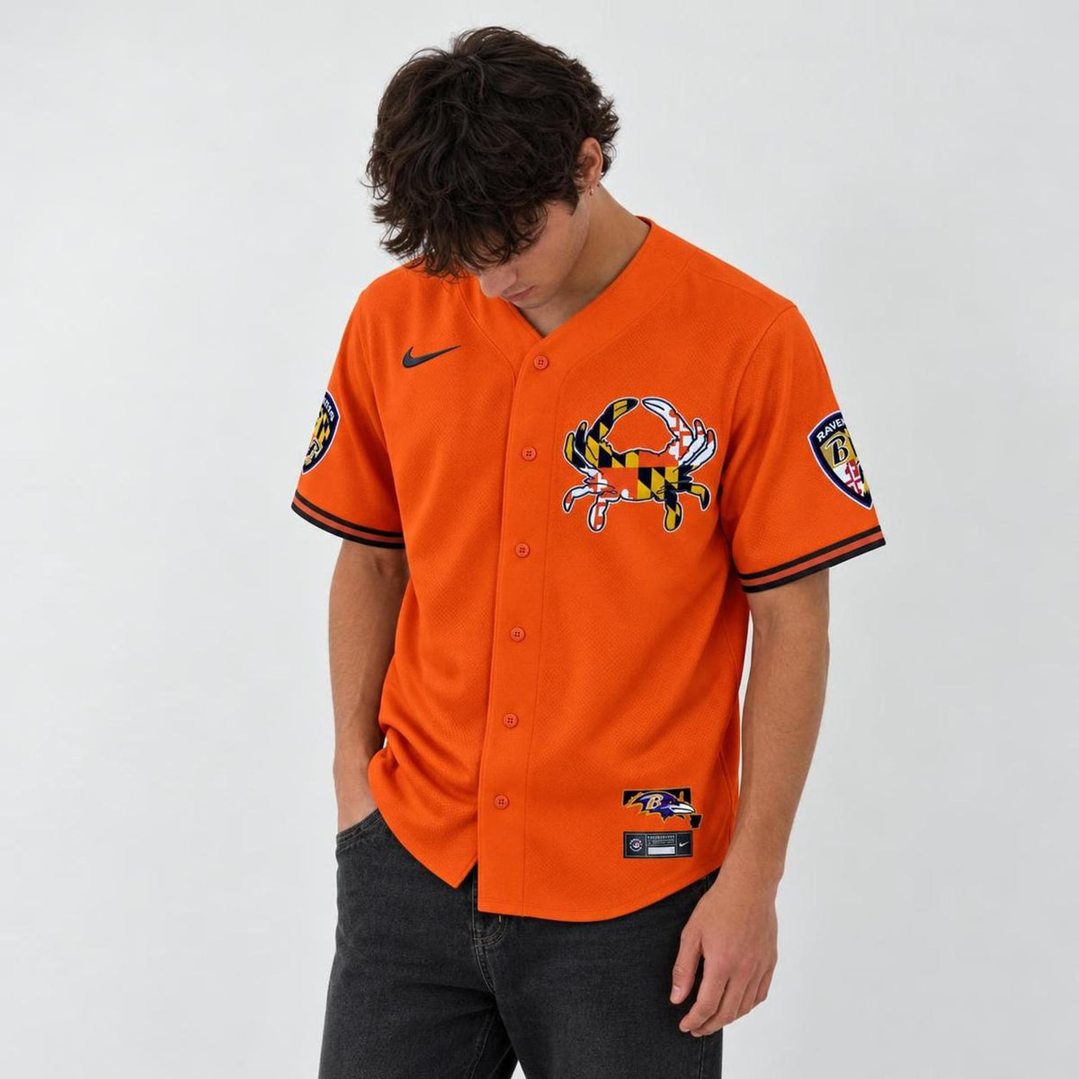 Baltimore Bird Baseball Jersey - Custom Name and Number - 5