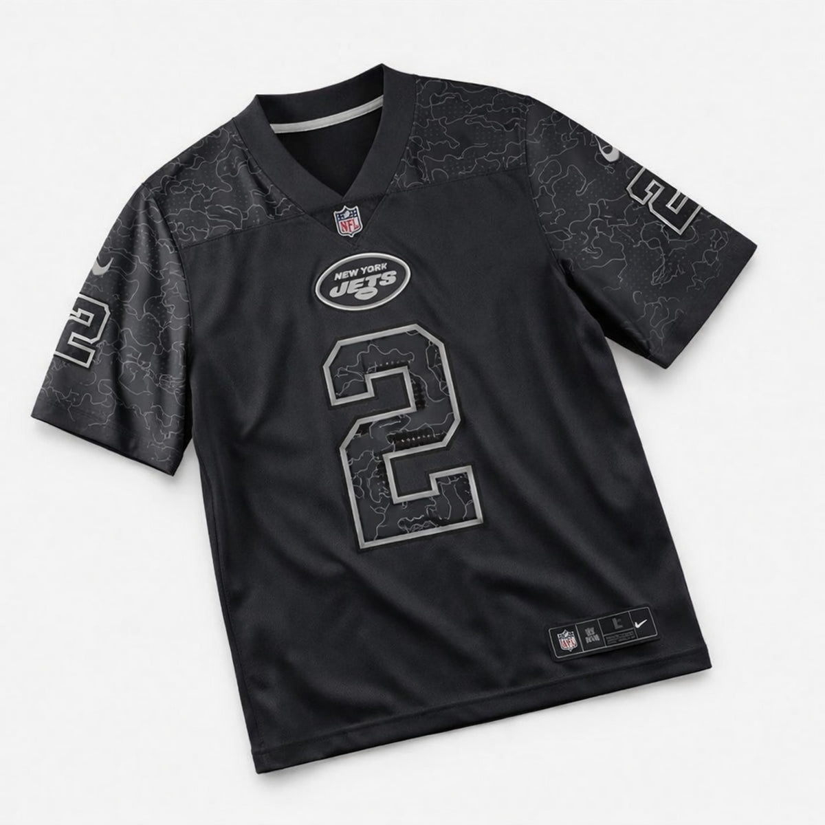 Wilson 2 New York Football Jersey Black - 3