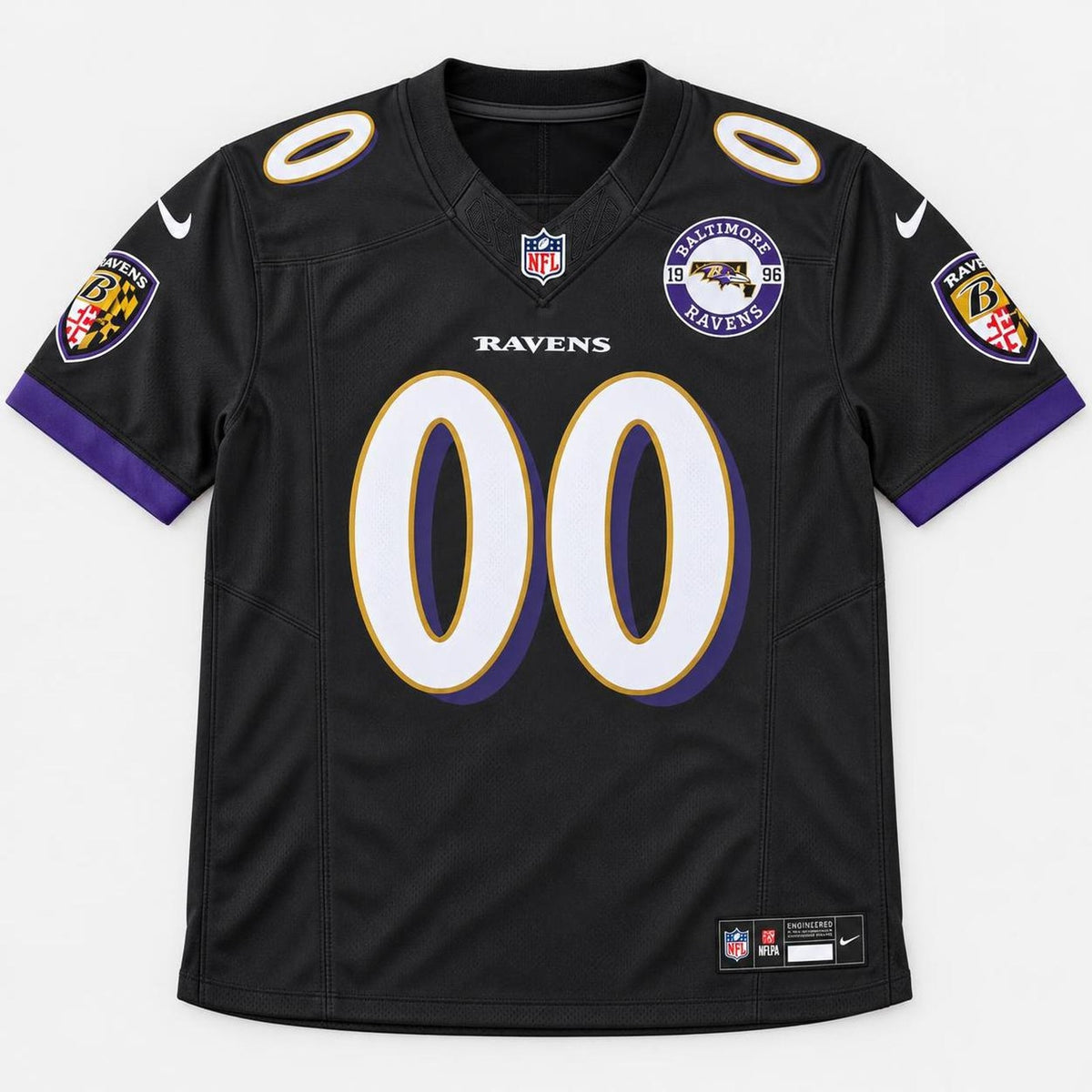 Baltimore 1996 Football Jersey - Custom Name and Number - 1
