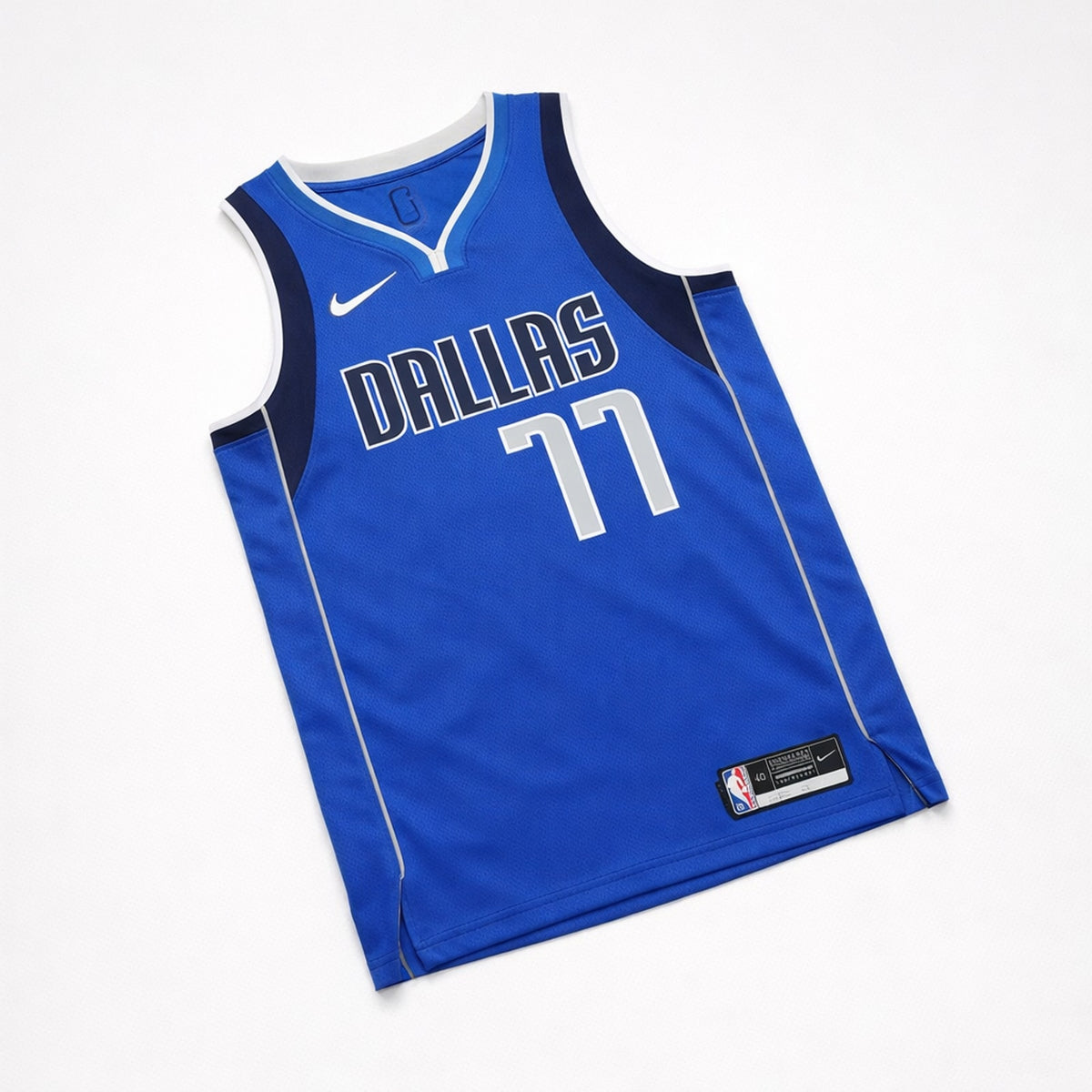 Dončić 77 Dallas Blue Basketball Jersey - 3