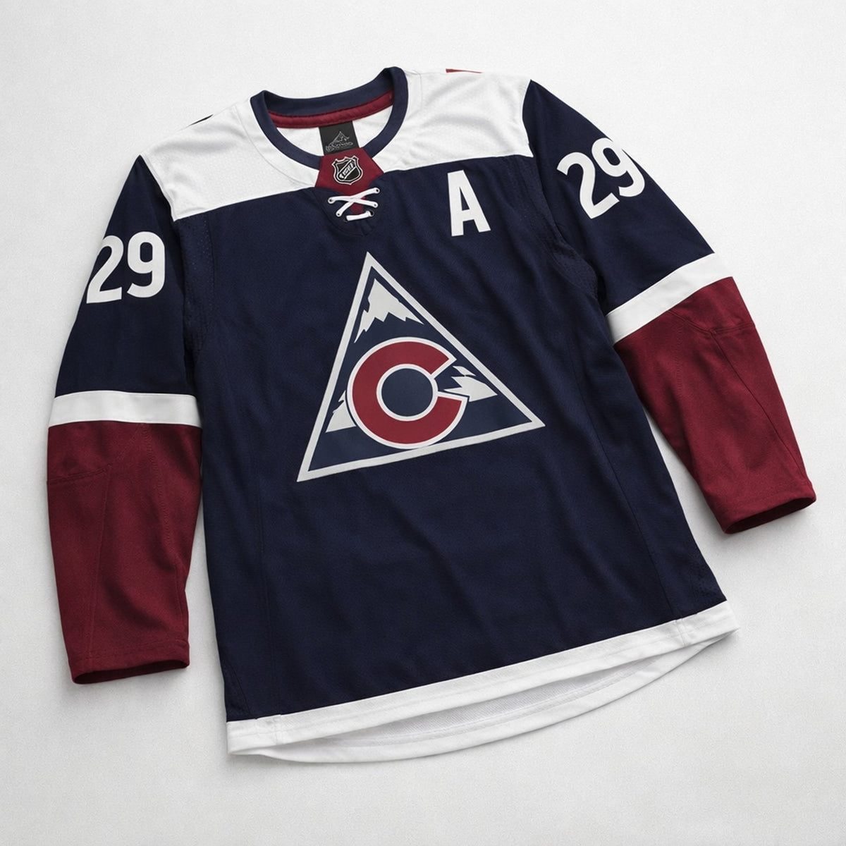 MacKinnon 29 Colorado Avalanche Navy Hockey Jersey - 3