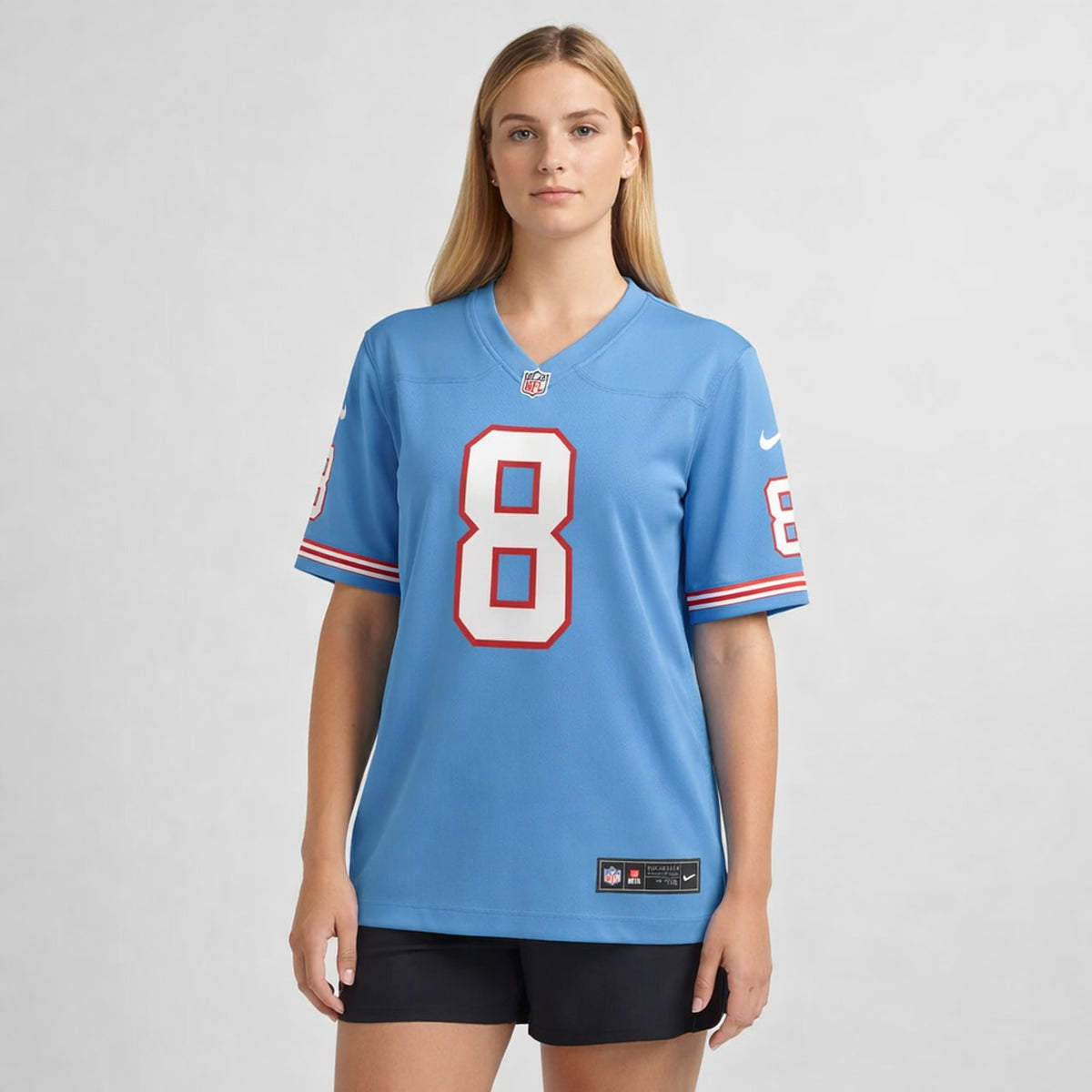 Levis 8 Tennessee Light Blue Football Jersey - 5