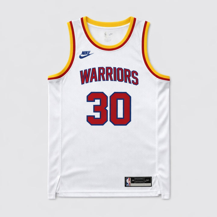 Curry 30 Warriors White Basketball Jersey