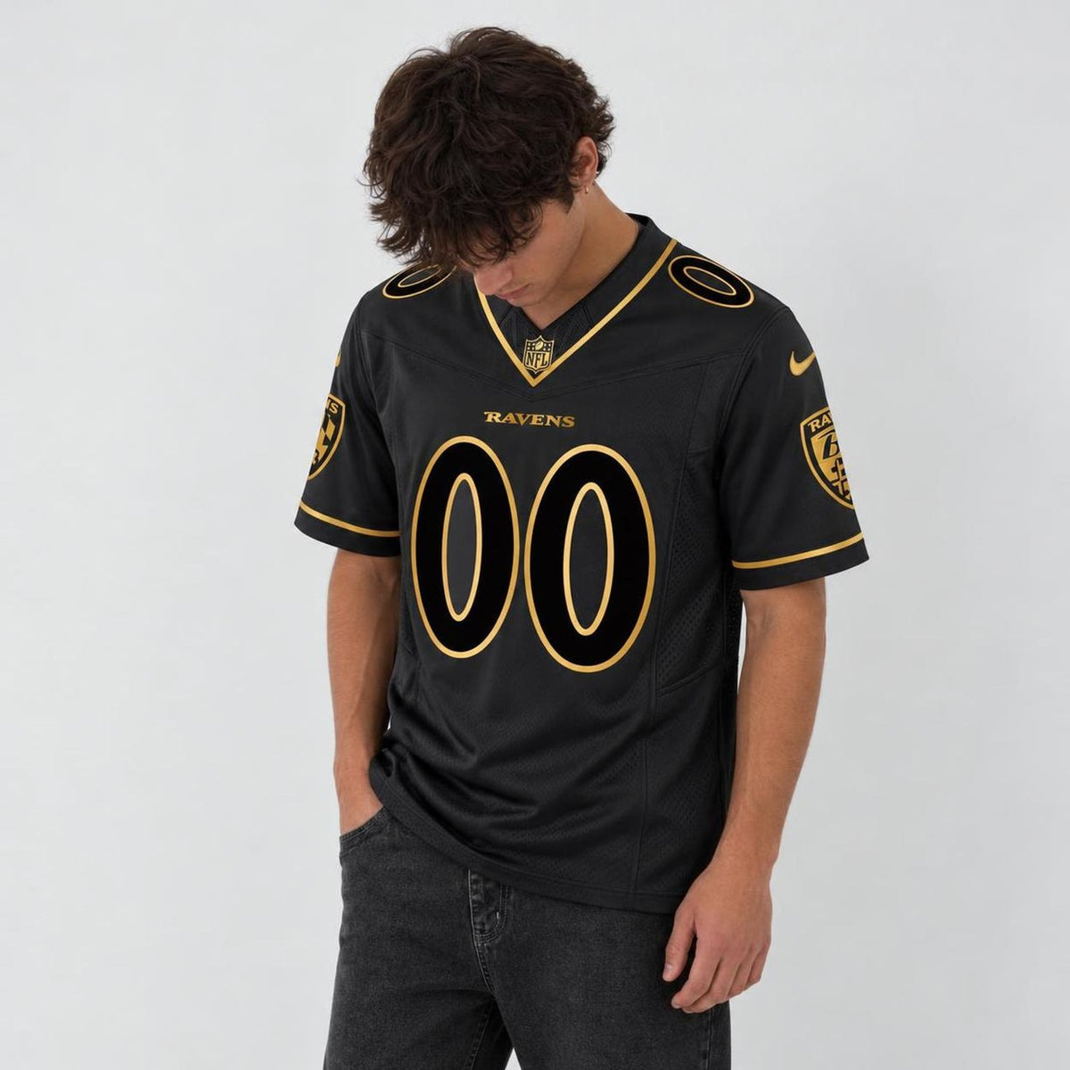 Baltimore Black Gold Football Jersey - Custom Name and Number - 3