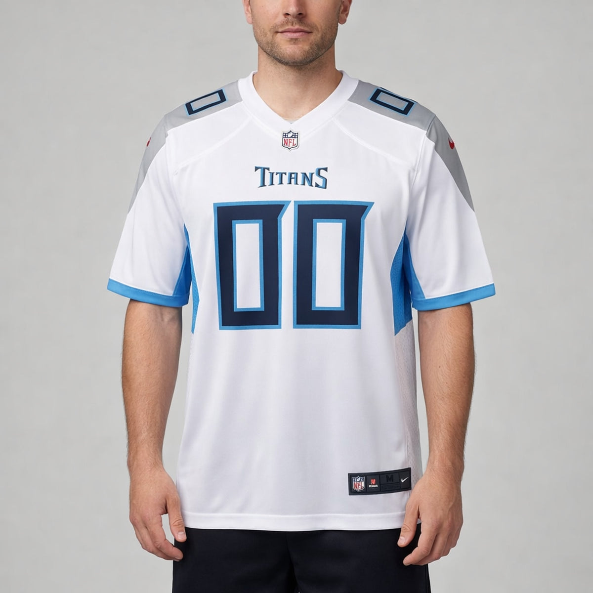 Titans 00 White Football Jersey - 4