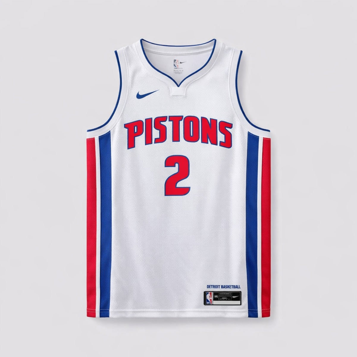Cunningham 2 Detroit Pistons White Basketball Jersey - 1