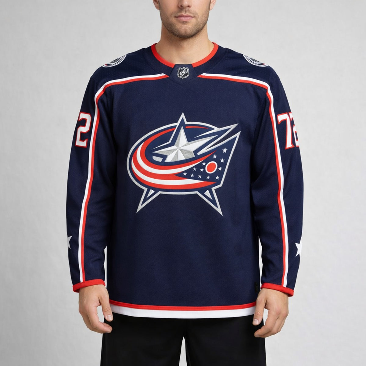 Columbus Blue Jackets Hockey Jersey Custom Team Name and Number - 4
