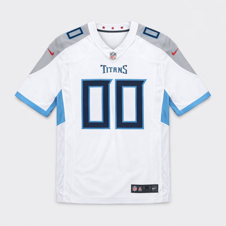 Titans 00 White Football Jersey