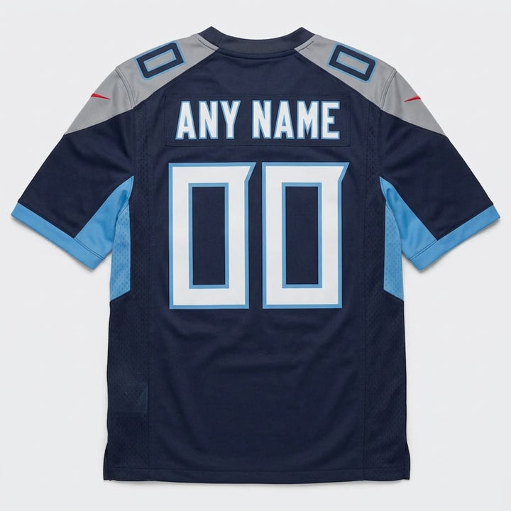 Navy Blue Football Jersey – Custom Name and Number