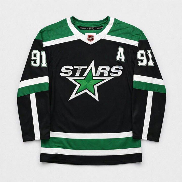Seguin 91 Dallas Stars Black Hockey Jersey