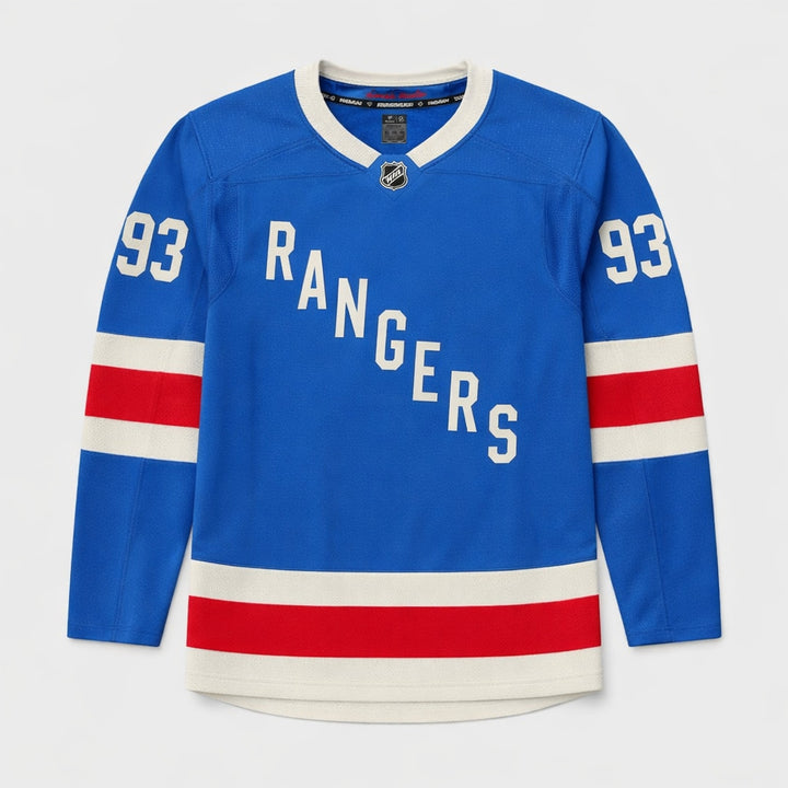 Zibanejad 93 Rangers Blue Hockey Jersey