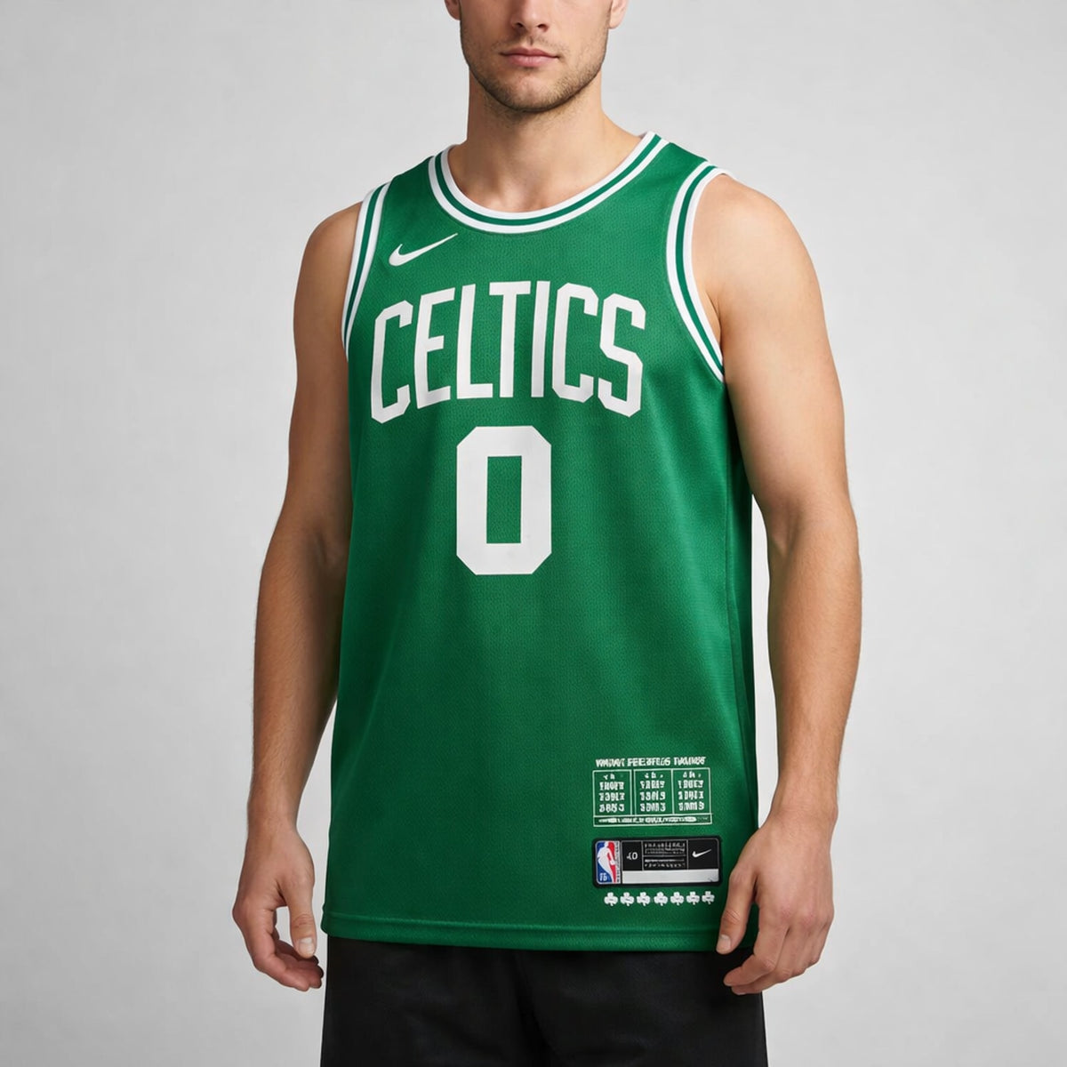Tatum 0 Celtics Green Basketball Jersey - 4