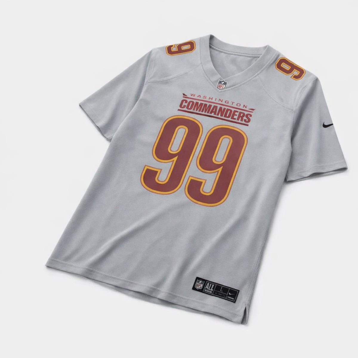 Young 99 Gray Washington Football Jersey - 3