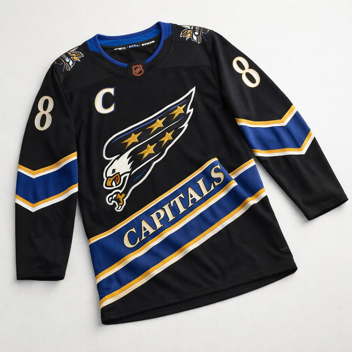 Ovechkin 8 Capitals Hockey Jersey - 3