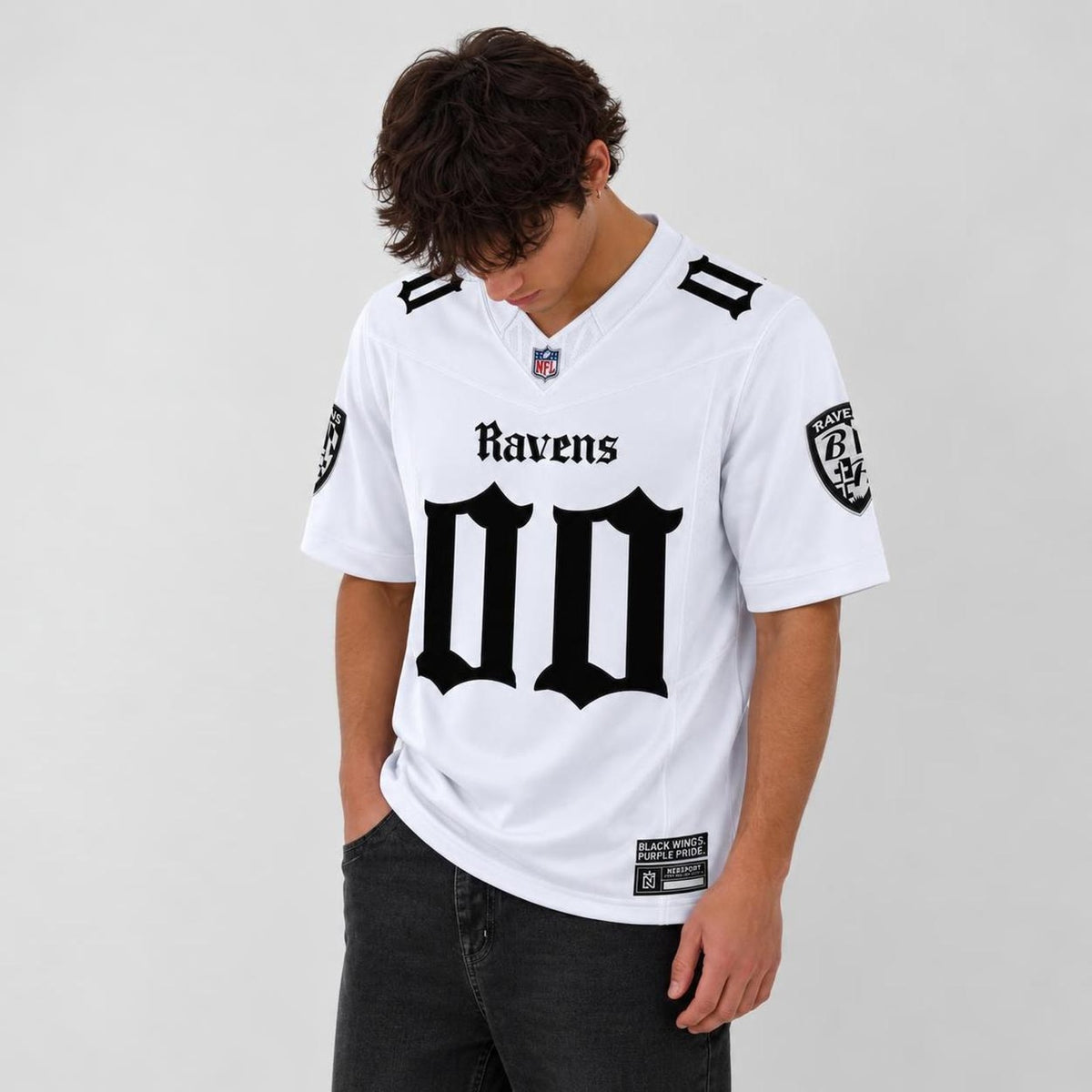 Gothic Bird 00 Football Jersey - Custom Name and Number - 4