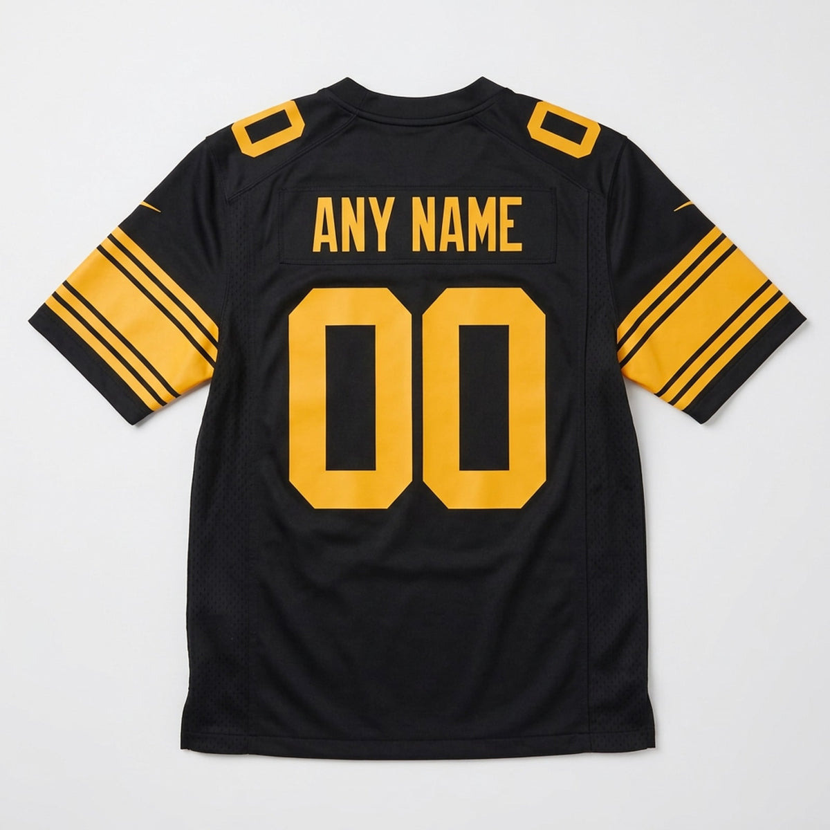 Black Gold Gridiron Football Jersey – Custom Name and Number - 2