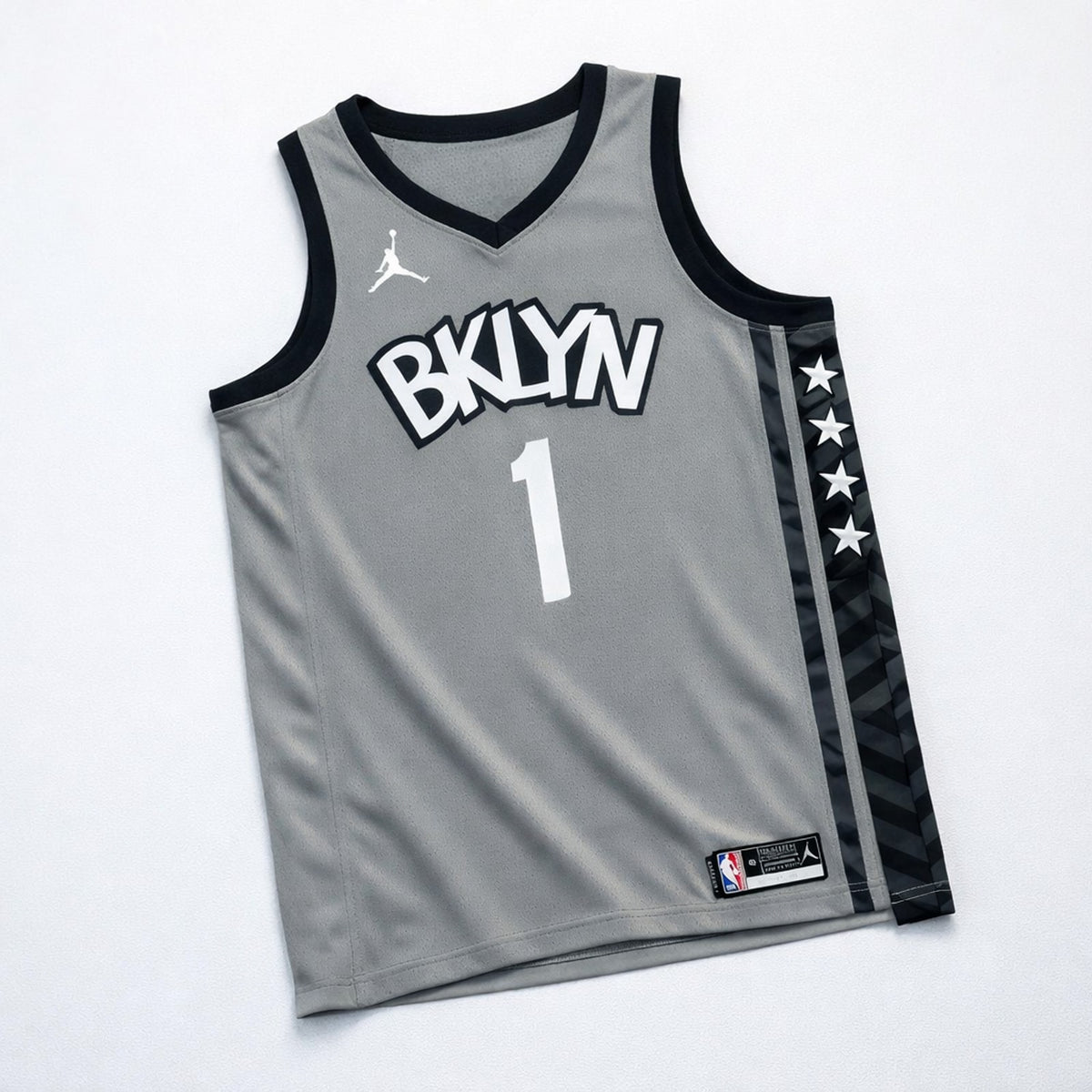 Bridges 1 Brooklyn Basketball Jersey Gray - 3