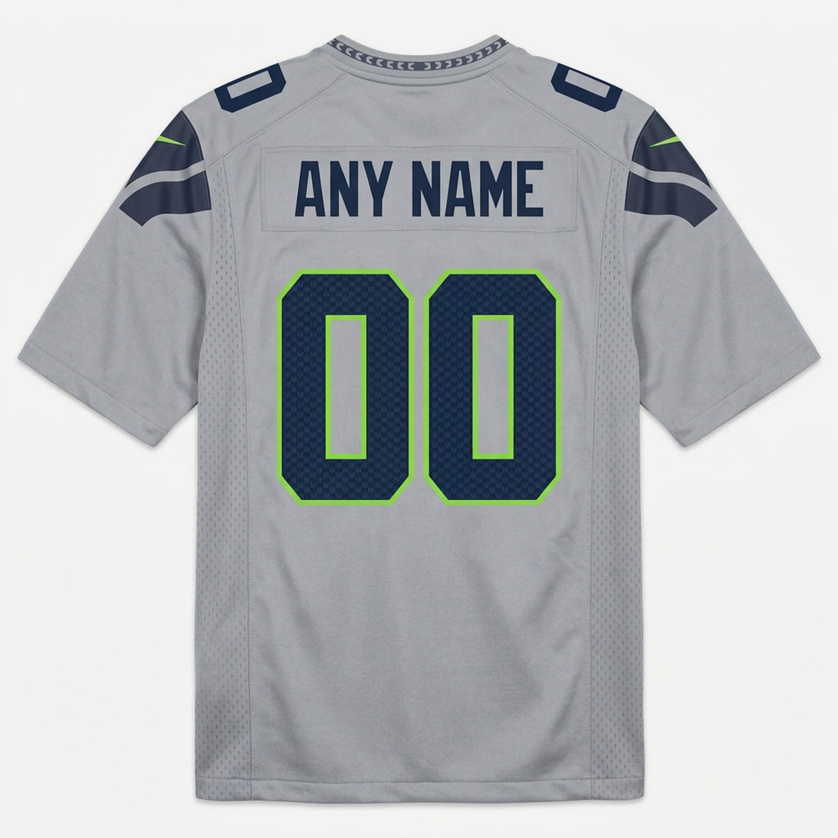 Gray Seahawks Football Jersey – Custom Name and Number - 2