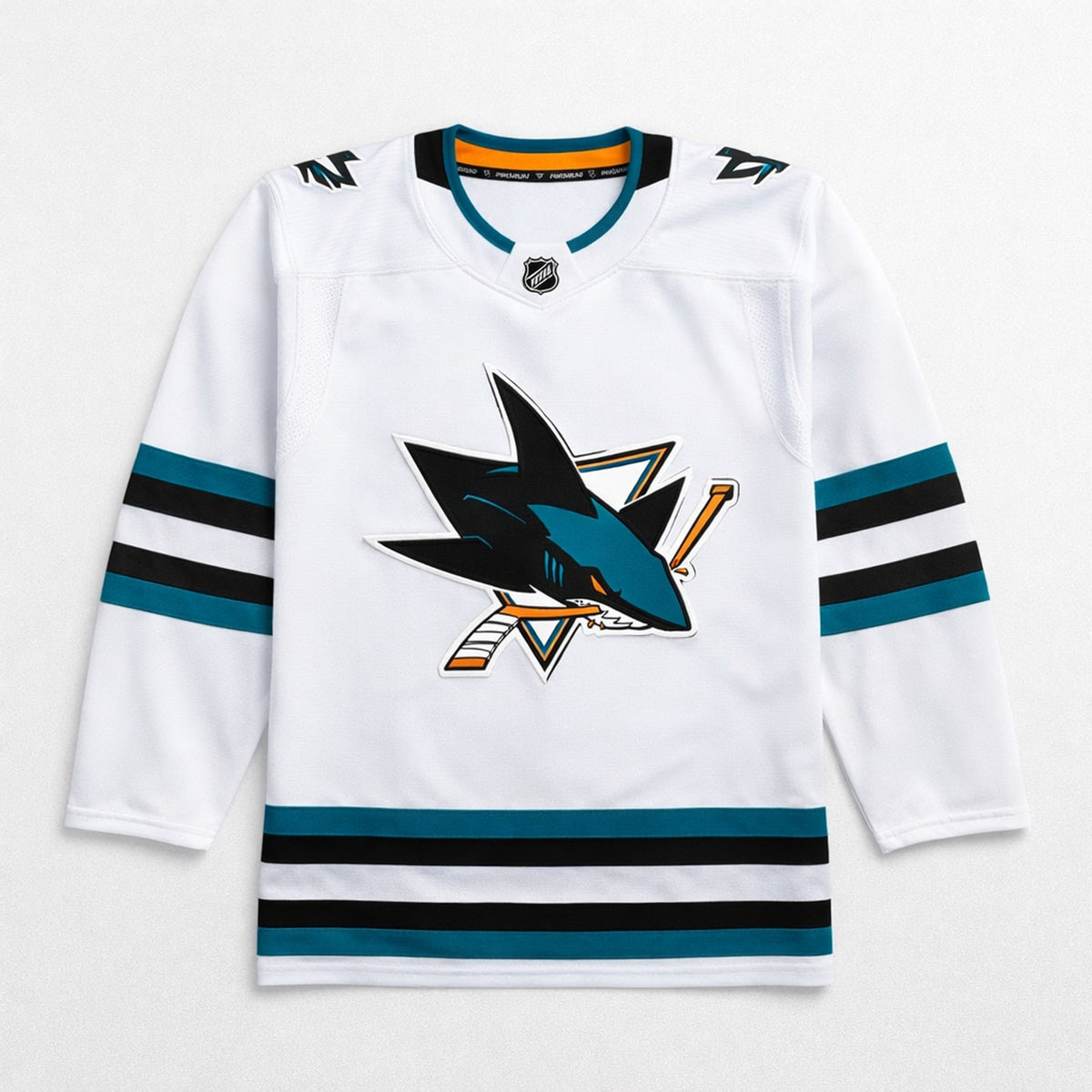 San Jose Sharks White Ice Hockey Jersey - 1